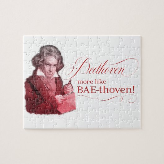 Puzzle Beethoven BAEthoven Classical Composer Pun (Horizontal)