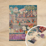Puzzle Bégonias | Henry Golden Dearth<br><div class="desc">Bégonias | Oeuvre originale de l'artiste américain Henry Golden Dearth (1864-1918). Le tableau représente une vie morte avec un vase de fleurs au premier plan,  avec des bâtiments colorés dans l'arrière - plan. Utilisez les outils de conception pour ajouter du texte personnalisé ou personnaliser l'image.</div>
