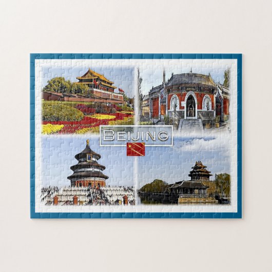 Puzzle Beijin - Chine - Mosaïque - (Horizontal)