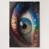 Puzzle bel oeil féminin avec maquillage (Vertical)