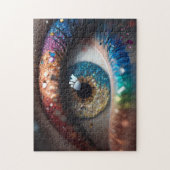 Puzzle bel oeil féminin avec maquillage (Vertical)