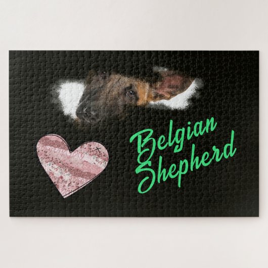 Puzzle Belge Shepherd Eyes Solid Color 1000 pièce (Horizontal)