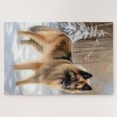 Puzzle Belge Tervuren Laissons neiger Noël (Horizontal)