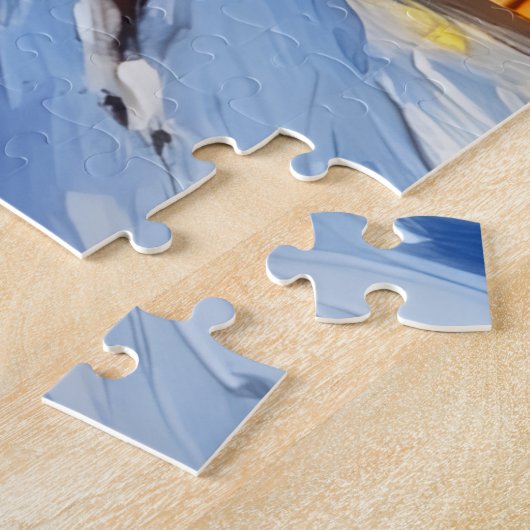 Puzzle Belgian Malinois Mountain Patrol Christmas (Côté)