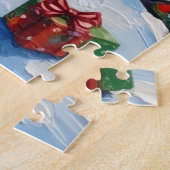 Puzzle Belgian Malinois Noël Phare Vacances (Côté)