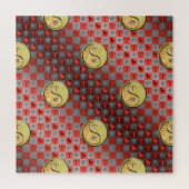 Puzzle Bélier et lapin métallique (Vertical)