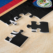 Puzzle Belize Drapeau & Belize Pays / Belize (Côté)
