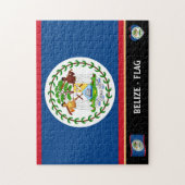 Puzzle Belize Drapeau & Belize Pays / Belize (Vertical)