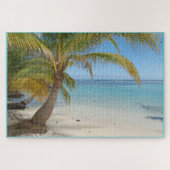 Puzzle Belize Palm Tree Beach Caraïbes Océan marin (Horizontal)