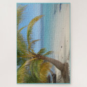 Puzzle Belize Palm Tree Beach Caraïbes Océan marin (Vertical)