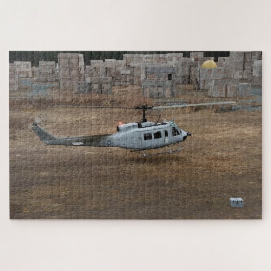 Puzzle Bell UH-1H Huey avec AACUS (Horizontal)