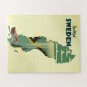 Puzzle Belle affiche de voyage suédoise (Horizontal)