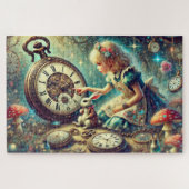 Puzzle Belle Alice et Art de Conte de Fées de Lapin (Horizontal)