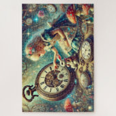 Puzzle Belle Alice et Art de Conte de Fées de Lapin (Vertical)