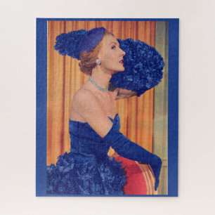 Puzzle Belle année 1950 en bleu