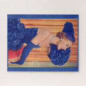 Puzzle Belle année 1950 en bleu (Horizontal)