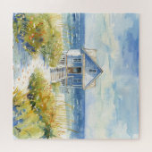 Puzzle Belle aquarelle Beach Cottage (Horizontal)