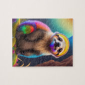 Puzzle Belle Aquarelle colorée Sloth (Horizontal)