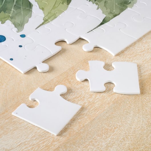 Puzzle Belle aquarelle Hydrangeas (Côté)