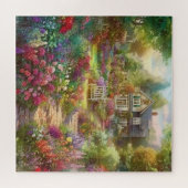 Puzzle Belle aquarelle Jardin de campagne (Horizontal)