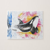 Puzzle Belle Baleine Orca Balayage (Horizontal)