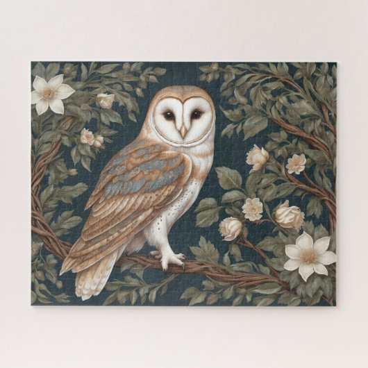 Puzzle Belle Barne Owl William Morris Inspiré (Horizontal)