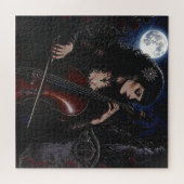 Puzzle Belle Beauté Gothique Jouant du Violoncelle  (Horizontal)
