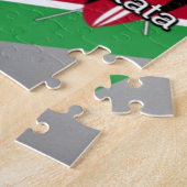 Puzzle Belle Belle Cube Kenyane Drapeau avec salutation (Côté)