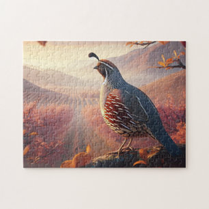 Puzzle Belle Californie Quail Bird Faune Nature