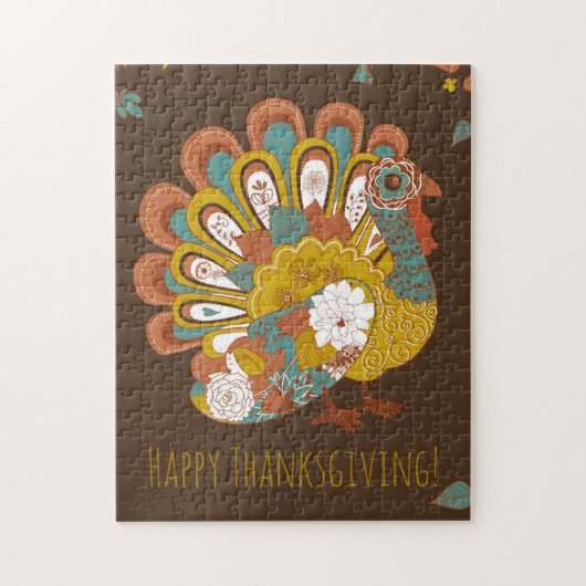 Puzzle Belle carte Turquie bon thanksgiving (Vertical)