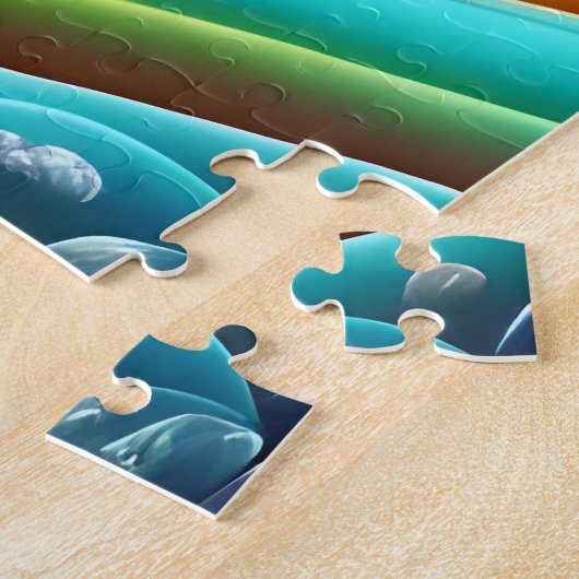 Puzzle Belle cascade arc-en-ciel (Côté)