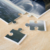 Puzzle Belle Cascade Aux Fleurs Roses De Cerisiers (Côté)