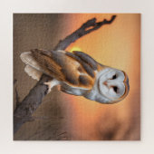 Puzzle Belle Chouette à la grange (Horizontal)