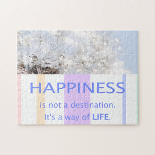 Puzzle Belle citation sur le bonheur Graine de pissenlit