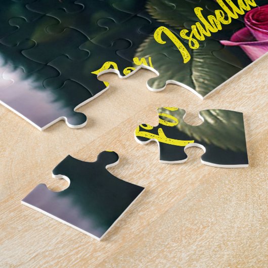 Puzzle Belle Collection Chien Et Rose (Côté)