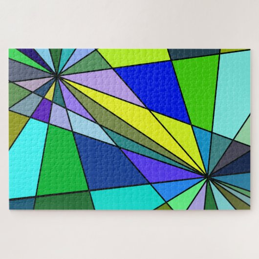 Puzzle Belle conception graphique Comme du verre de coule (Horizontal)