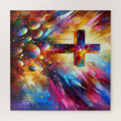 Puzzle Belle Croix pour les fêtes de Pâques | (Horizontal)