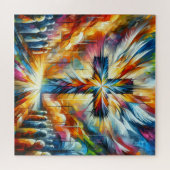 Puzzle Belle Croix pour les fêtes de Pâques | (Horizontal)