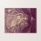 Puzzle Belle dame avec guitare (Horizontal)