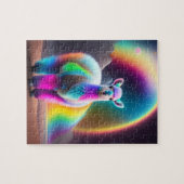 Puzzle Belle Douce Colorée Mignonne Lama Fluffy (Horizontal)