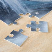 Puzzle Belle équipe Cheval Hiver Conduite photo (Côté)