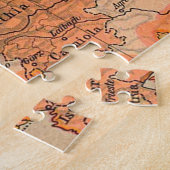 Puzzle Belle et antique carte de l'Europe (Côté)