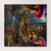 Puzzle Belle Fée chez elle dans sa Forêt (Horizontal)