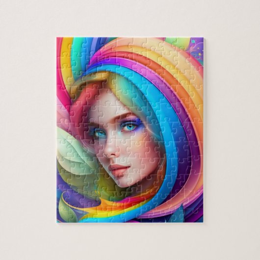 Puzzle Belle Fée colorée (Vertical)