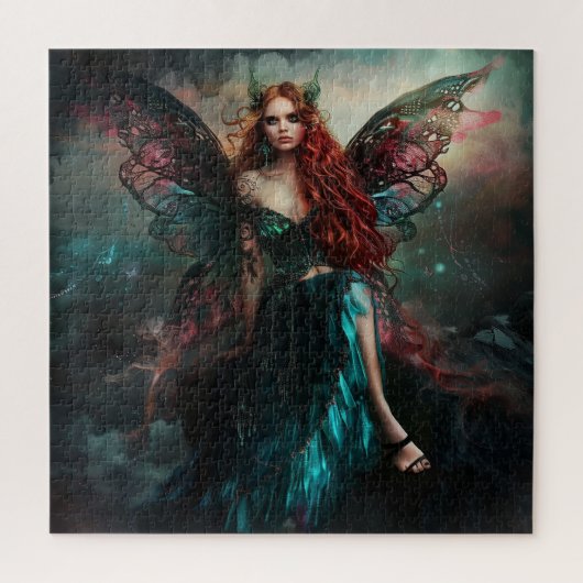 Puzzle Belle Fée dans Emerald Green Gown (Vertical)