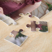Puzzle Belle fée de janvier en oeillets (Côté)