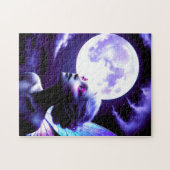 Puzzle Belle Fée Regarder la Pleine lune (Horizontal)