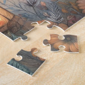 Puzzle Belle femme amérindienne à cheval (Côté)