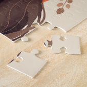 Puzzle Belle femme amérindienne peinte (Côté)