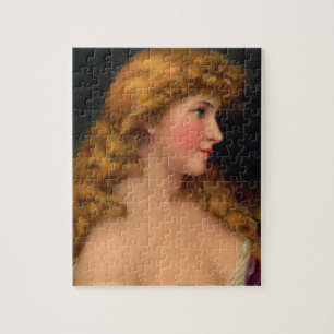 Puzzle Belle femme du 19ème siècle aux cheveux longs